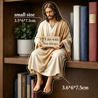 ✝️ Handcrafted Jesus Figurine – Peaceful Faith-Inspired Desk Decor 🙏