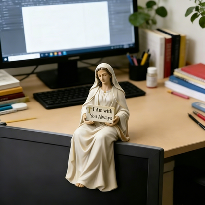 ✝️ Handcrafted Jesus Figurine – Peaceful Faith-Inspired Desk Decor 🙏