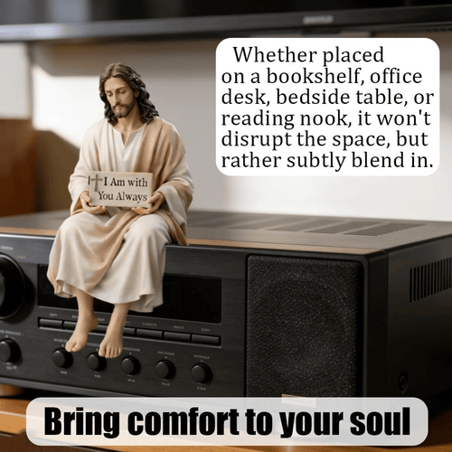 ✝️ Handcrafted Jesus Figurine – Peaceful Faith-Inspired Desk Decor 🙏