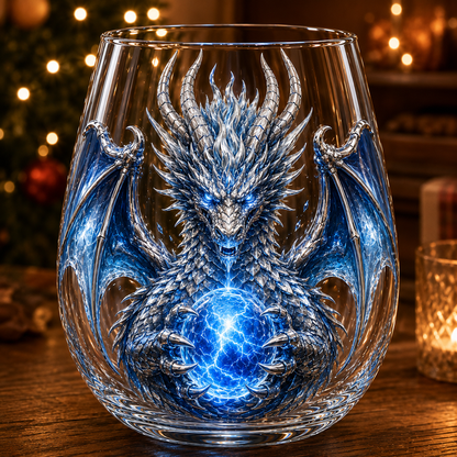 🐉✨ 3D Mythic Dragon Glass Art Cup | Luxury Raised Fantasy Glassware for Whiskey, Home Bar Décor & Legendary Gifts 🎁